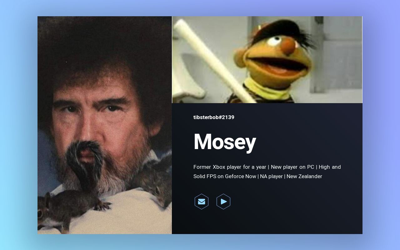 Carrd profile picture for @mosey